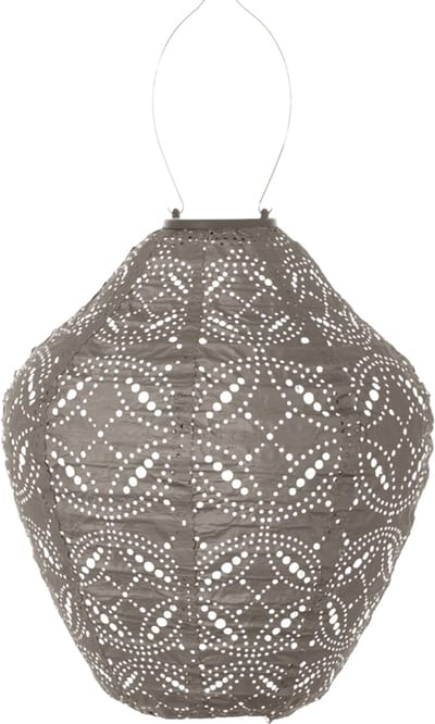 Lumiz Solar Tuinverlichting - Tuinverlichting op zonne energie - Buitenlampjes - Tuinverlichting op zonneergie - Buitenverlichting - Decoratie - Mandela Jar - 30 cm - Taupe