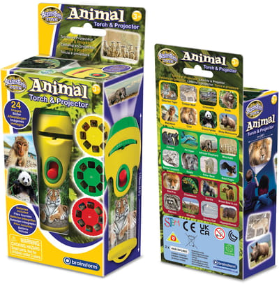 Brainstorm Toys - Animal Torch and Projector - zaklamp en projector dieren