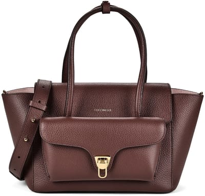 Coccinelle Double Beat Schoudertas Leder 31 cm - Dames - berry