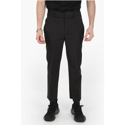 4-pocket broek met riemlus en slanke pasvorm in zwart