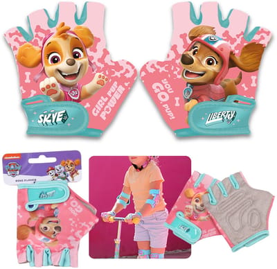Paw Patrol Skye Liberty Kinder Fietshandschoenen voor Meisjes, met Klittenbandsluiting