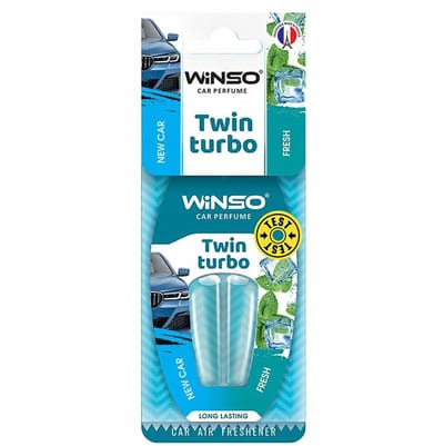 winso twin turbo new car-fresh autoparfum - twin turbo new car-fresh - new car-fresh - winso geur voor in de auto - autogeur - auto parfum