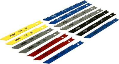 Assortiment Decoupeerzaagbladen 14 Stuks - Hout, Metaal, Kunststof en PVC