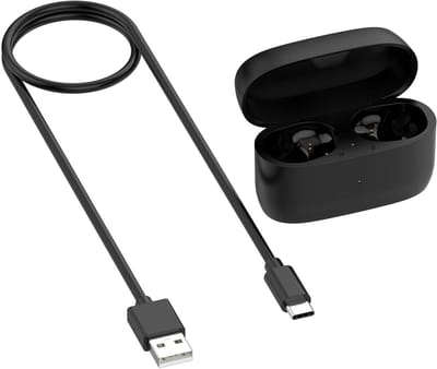 Oplaadcase voor Draadloze Bluetooth Oordopjes, Vervangende Charger Case 590mAh met USB C Kabel voor Actieve Gebruik