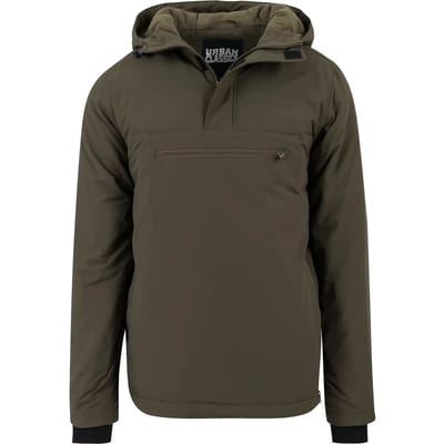 Urban Classics Jas  Padded Pull Over Jacket Tb1443 Olive Mannen Maat - S