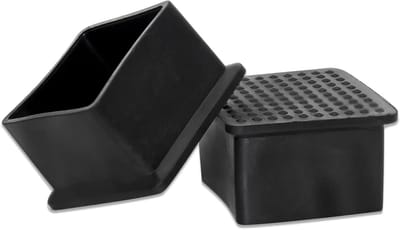 Meubelvoetjes - Stoeldopjes Vloerbeschermers - Meubels Beschermen - Flexibel PVC - 40 x 40 mm - Zwart