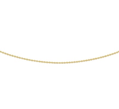 YO&NO - Ketting - Goud - Anker plat 0,8 mm 41 - 43 - 45 cm