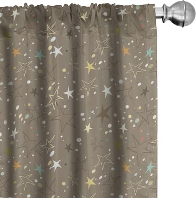 ABAKUHAUS Abstrakt Gordijnen – 2x75x175 cm – Microfaser – Multicolor