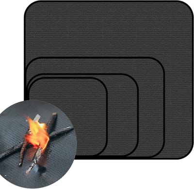 Buiten Grillmat voor Onder de Vuurschaal, Vuurvaste Bescherming voor Terras en Tuin, Ideaal voor BBQ en Open Vuur