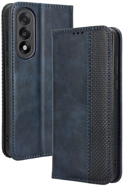 Coverup Hoesje - Geschikt voor OnePlus Nord 5 Hoesje - Coverup Vintage Style Book Case - Blauw