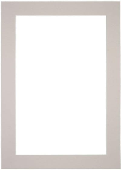 Passe-Partout Fotomaat 20x30 cm - Lijstmaat 36x49 cm - Grijs Graniet - Museumkarton - Fotolijst niet inbegrepen