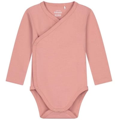 Prénatal basis romper met overslag Dark Pink 44 unisex