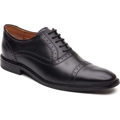 Base London Ascot Oxford Leren Heren Zwarte Oxford Schoenen