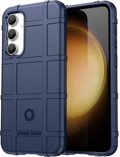 MobyDefend Hoesje - Geschikt voor Samsung Galaxy S23 FE - Rugged Shield TPU Backcover - Blauw