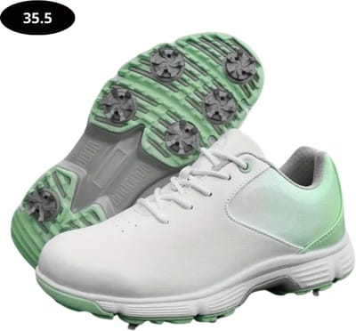 Livano Golfschoenen Dames- Sneakers - Golfkleding - Golfschoenen Antislip - Waterdicht - Golfen - Licht Groen - Maat 35.5