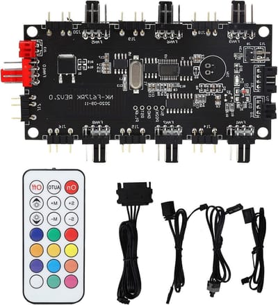EGoods - LED Light Controller en Fan Hub met Draadloze Afstandsbediening - ARGB Splitter - Professioneel Ontwerp