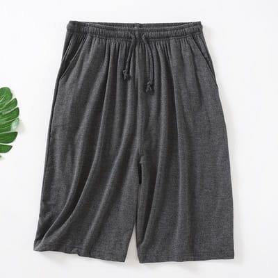 Heren Losse Shorts Dun Elastisch Ademend Stretch Snel drogend Casual Plus Size Pyjamabroek Strand Shorts XXXL black