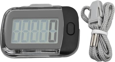 3D Stappenteller - Wandel Teller - Activiteit Meten - Foutcorrectie - 65x45mm - Zwart