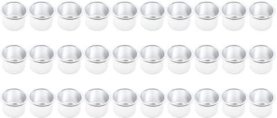 Dailygoods- Kaarsenhouder 30 stuks - Creatieve Bekerhouders - Zilveren Kandelaar - Taps Toelopende Decoratie - Perfect voor Bruiloften/Festivals