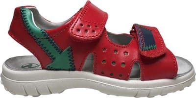 Naturino velcro groene pijl lederen sandalen Wharf rood mt 31
