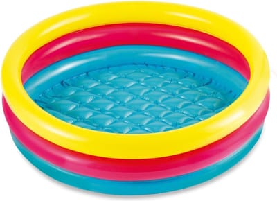 Speelzwembad – Kinderzwembad – Kinder Zwembad – Speelzwembad Kinderen – Peuter Zwembad – Speel Zwembad – Oplaas Zwembad - 86 x 25 cm - Kinderbadje Voor Peuters - Rond