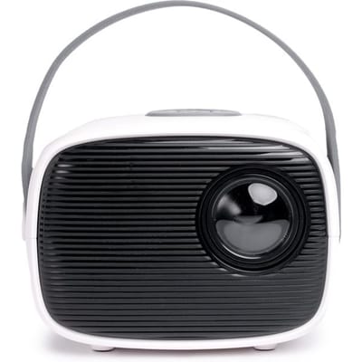 QLT TV Projector – Mini Beamer met LED Lichtbron – Resolutie 800 x 480 Pixels – 16:9 – Projectieafstand 1 tot 4 Meter – Met Afstandsbediening - Wit