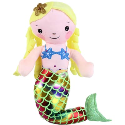 Mini Slaapknuffel Knuffels Pop Kussen Prinses Lappenpop Cartoon Dier Zeemeermin Pluche Speelgoed Gevulde Speeltjes