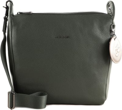 MANDARINA DUCK Leren Schoudertas Mellow Leather Hobo Loden Olijfgroen