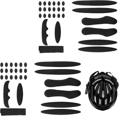 Comfortabele Fietshelm Kussens, Zwart, Set van 27, Ideaal voor Veiligheid en Bescherming