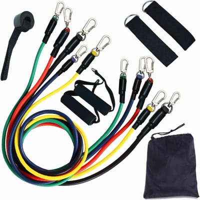 Fitness rubberen lusbuisset Yoga-oefening Weerstandsbanden Gym Pilates Brick Workout Herenbanden