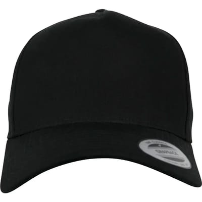 Flexfit - 5Panel Curved Classic Snapback black one size Snapback Pet - Zwart