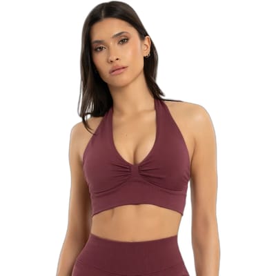 Dames halterbeha Gym Glamour Seamless open back