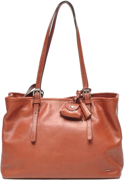 Berba | Icons | Schoudertas | Shopper | Donker Cognac | Leer