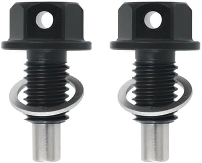 Dailygoody - Magnetische Olieaflaatplug - 2 Stuks - M10x1.5 - Aluminium - Voor Eenvoudige Olieverversing - Compatibel met VW Audi Seat