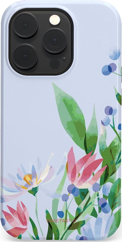 Casetastic hoesje geschikt voor Apple iPhone 14 Pro - MagSafe - Dubbellaagse bescherming - Dromen in pastel - Fashion Case - Lichtgrijs Mintgroen