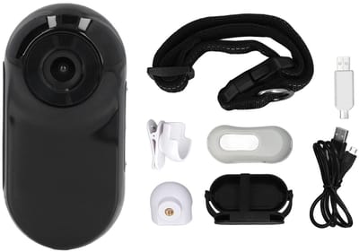 Dailygoody - Cat Collar Camera - Mini Actiecamera voor Huisdieren - 120° Lens - Zwart - Video en Foto Opnames - Dierenaccessoires - Geschikt voor Katt.