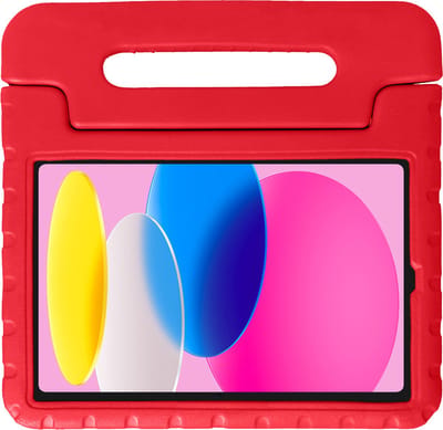 Hoesje - Geschikt voor Apple iPad 10 (2022) - 10.9 inch - 10e Generatie - Kinderhoes Shockproof Bumper - Kidsproof Case - Tablet Hoes - Kinder Hoes Cover - Rood