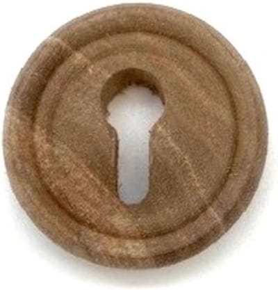 Houten sleutelplaatje Noten rond 40mm