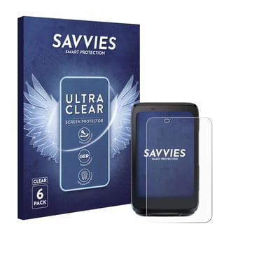 Savvies - Screenprotector voor iGPSPORT BiNavi - Folie Beschermfolie transparant 6 Stuks