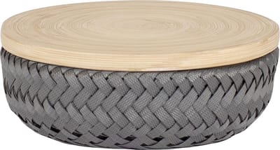 Handed By Wonder XS - Opbergmand rond met deksel- donkergrijs