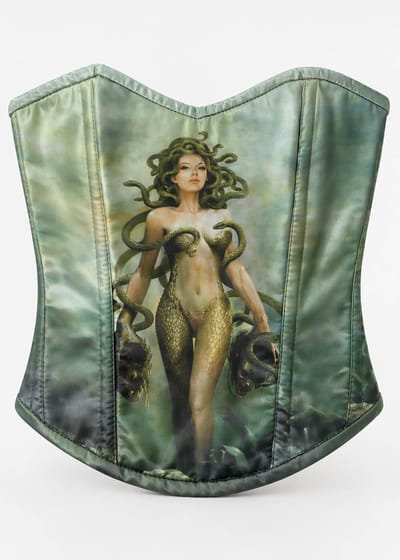Succubus Clothing Medusa Volborst Corset Groen