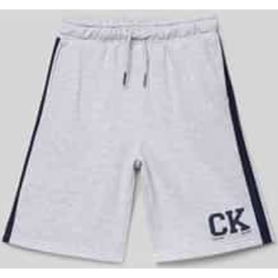 Calvin Klein Boys Varsity Relaxed Shorts Light Grey Größe: 12 | Hosen Outlet | Unisex | Grau
