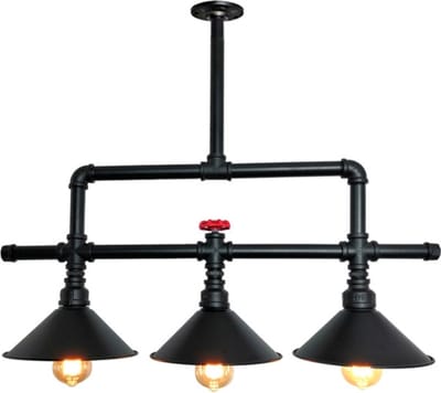 OHNO - Woonaccessoires - Mercurius Hanglamp - Zwart, Rood - Tijdloos - Modern - Industrieël