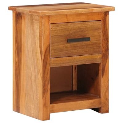 vidaXL - Nachtkastje - 40x30x50 - cm - massief - hout
