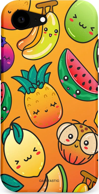 Casetastic Hoesje Geschikt voor Apple iPhone 16e Magsafe - Stijlvolle Beschermende Duo-layer Case - Fruitastisch