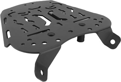 Motorfietsen Achter Tailbox Basisplaat, Stalen Bagagedrager Bevestigingsplaat voor Topkoffer ZONTES 368G 501G, Geschikt voor Motoraccessoires en Verhoogde Opbergruimte