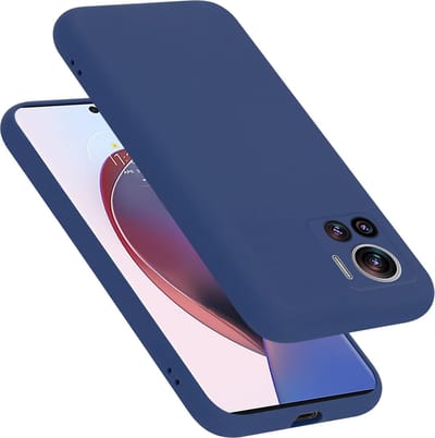 Cadorabo Hoesje geschikt voor Motorola EDGE 30 ULTRA / X30 PRO in LIQUID BLAUW - Beschermhoes gemaakt van flexibel TPU silicone Case Cover
