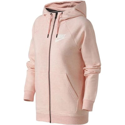 Veste décontractée à manches longues imprimée avec logo lettré Nike pour femme Rose 930910-646 M white