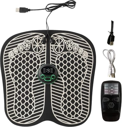 Voetmassageapparaat met Verwarming 8 Massagestanden 19 Intensiteiten Shiatsu Voetmassage Peddel Massageapparaat voor Voeten voor Spierpijn en Ontspanning