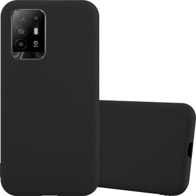 Cadorabo Hoesje geschikt voor Oppo A94 5G in CANDY ZWART - Beschermhoes gemaakt van flexibel TPU silicone Case Cover
